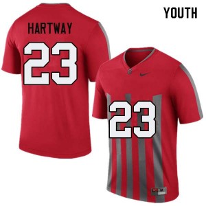 Youth Michael Hartway Throwback Ohio State Football #23 Jersey 321009-528