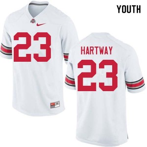 Youth Michael Hartway White Ohio State Buckeyes Football #23 Jersey 703395-180
