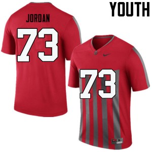 Youth Michael Jordan Throwback Ohio State Football #73 Jersey 383028-277