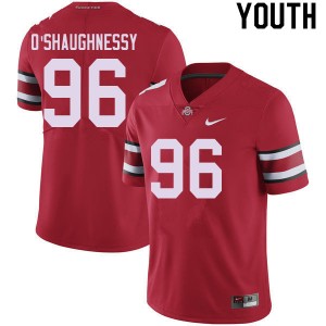 Youth Michael O'Shaughnessy Red Ohio State Buckeyes Football #96 Jersey 205213-436