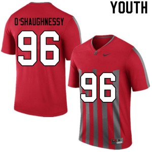 Youth Michael O'Shaughnessy Retro Ohio State Football #96 Jersey 725420-656