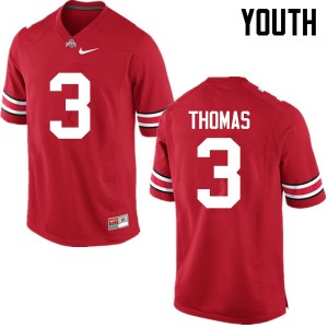 Youth Michael Thomas Red OSU Football #3 Jersey 695710-690