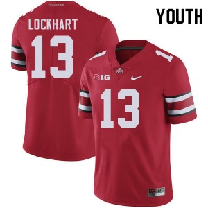 Youth Miles Lockhart Red Ohio State Football #13 Jersey 758416-967