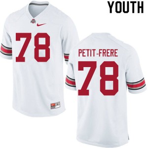 Youth Nicholas Petit-Frere White OSU Buckeyes Football #78 Jersey 994827-201