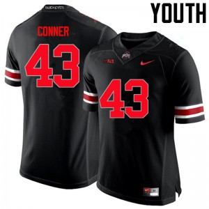 Youth Nick Conner Black Ohio State Football #43 Jersey 806582-824