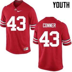 Youth Nick Conner Red Ohio State Football #43 Jersey 808662-983