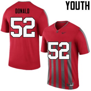 Youth Noah Donald Throwback Ohio State Football #52 Jersey 507376-354