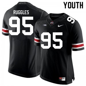 Youth Noah Ruggles Black Ohio State Football #95 Jersey 910625-921