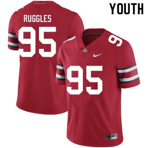 Youth Noah Ruggles Red Ohio State Football #95 Jersey 334737-312