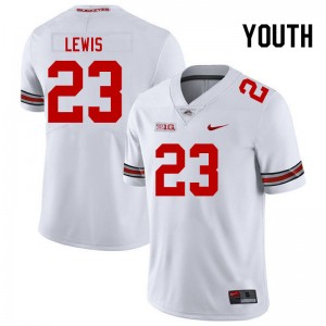 Youth Parker Lewis White Ohio State Football #23 Jersey 681344-366