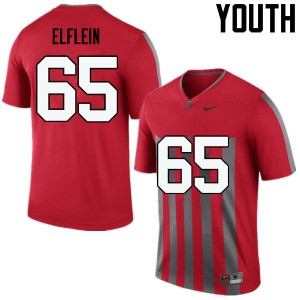 Youth Pat Elflein Throwback Ohio State Football #65 Jersey 223960-237