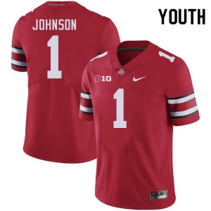 Youth Quinshon Judkins Red OSU Football #1 Jersey 867370-887