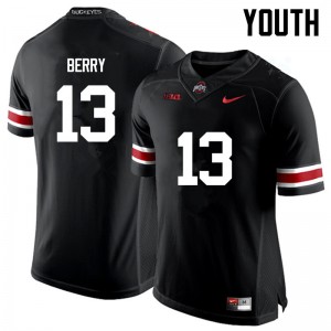 Youth Rashod Berry Black Ohio State Buckeyes Football #13 Jersey 127327-952