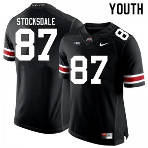 Youth Reis Stocksdale Black OSU Football #87 Jersey 291094-698