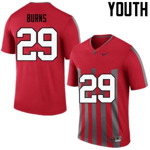 Youth Rodjay Burns Throwback Ohio State Football #29 Jersey 611859-856