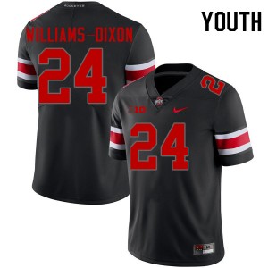 Youth Sam Williams-Dixon Blackout Ohio State Football #24 Jersey 135866-756
