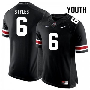 Youth Sonny Styles Black Ohio State Buckeyes Football #6 Jersey 640903-304