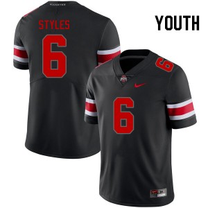 Youth Sonny Styles Blackout OSU Football #6 Jersey 768765-101