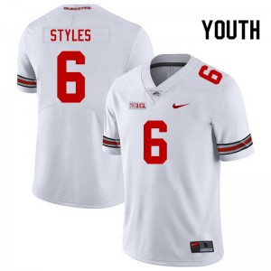 Youth Sonny Styles White Ohio State Football #6 Jersey 950650-424