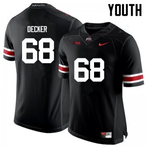 Youth Taylor Decker Black Ohio State Football #68 Jersey 339388-637