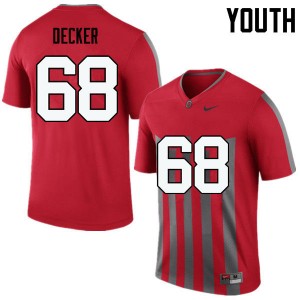 Youth Taylor Decker Throwback Ohio State Football #68 Jersey 635542-397