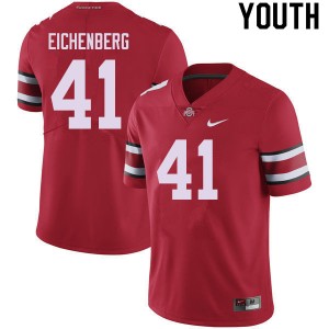 Youth Tommy Eichenberg Red OSU Football #41 Jersey 154117-432