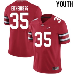 Youth Tommy Eichenberg Red Ohio State Football #35 Jersey 366786-112