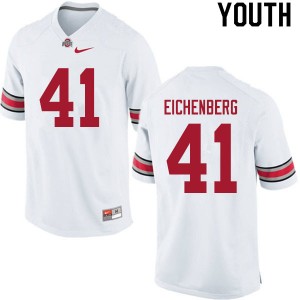 Youth Tommy Eichenberg White OSU Football #41 Jersey 840330-680