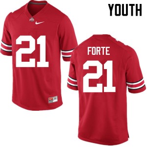 Youth Trevon Forte Red Ohio State Football #21 Jersey 817956-219