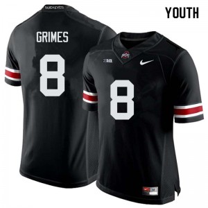 Youth Trevon Grimes Black Ohio State Football #8 Jersey 719141-652