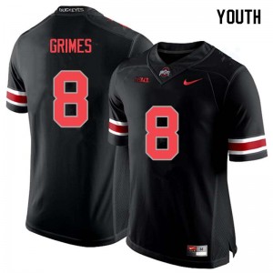 Youth Trevon Grimes Blackout Ohio State Football #8 Jersey 727069-775