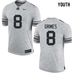 Youth Trevon Grimes Gray Ohio State Football #8 Jersey 992728-485