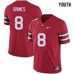 Youth Trevon Grimes Red OSU Football #8 Jersey 371097-287