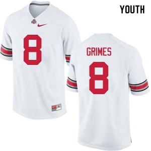 Youth Trevon Grimes White Ohio State Buckeyes Football #8 Jersey 645743-811