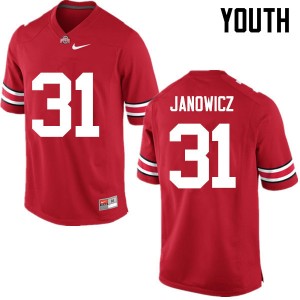 Youth Vic Janowicz Red Ohio State Football #31 Jersey 686349-582