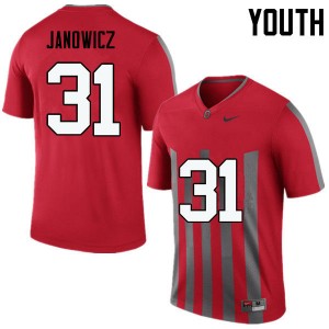 Youth Vic Janowicz Throwback Ohio State Buckeyes Football #31 Jersey 189976-101