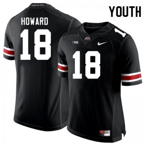 Youth Will Howard Black OSU Football #18 Jersey 207553-562