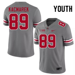 Youth Will Kacmarek Grey Ohio State Football #89 Jersey 361161-343