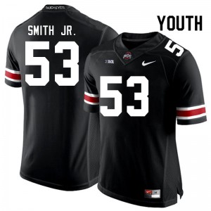 Youth Will Smith Jr. Black OSU Football #53 Jersey 205001-175