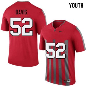 Youth Wyatt Davis Throwback OSU Football #52 Jersey 262656-356