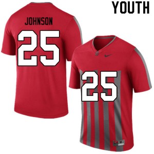 Youth Xavier Johnson Retro OSU Football #25 Jersey 212202-489