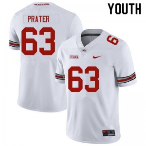 Youth Zach Prater White OSU Football #63 Jersey 592190-142