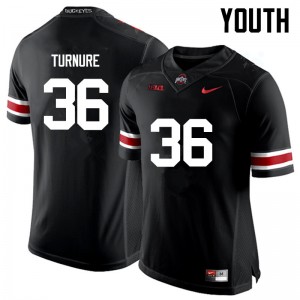 Youth Zach Turnure Black OSU Football #36 Jersey 324021-827