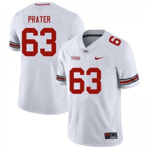 Men Zach Prater White OSU Football #63 Jersey 615593-768