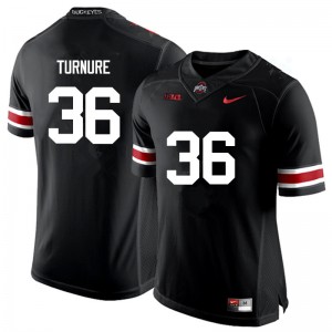 Men Zach Turnure Black Ohio State Football #36 Jersey 426210-317