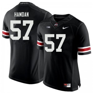 Men Zaid Hamdan Black OSU Buckeyes Football #57 Jersey 922535-587