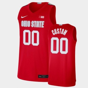 Men Custom Scarlet OSU Basketball #00 Jersey 432866-904