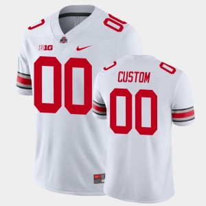 Men Custom White OSU Buckeyes Football #00 Jersey 182258-870