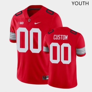 Youth Custom Scarlet OSU Buckeyes Football #00 Jersey 937549-636